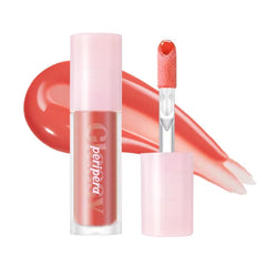 Peripera Ink Glasting Lip Gloss, Non-Sticky, Gloss Shine, Wand for Easy Application, Korean Lip Gloss, Fuller Looking Lips, Buttery Soft, Long Lasting Lip