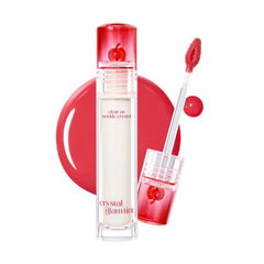 CLIO PROFESSIONAL Crystal Glam Tint, Glossy Lip Tint with Glass-Like Shine, Lightweight Buildable Lip Stain, Long-Lasting Color, Non-Sticky, Rose Extract, Korean Lip Tint