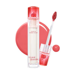 CLIO PROFESSIONAL Crystal Glam Tint, Glossy Lip Tint with Glass-Like Shine, Lightweight Buildable Lip Stain, Long-Lasting Color, Non-Sticky, Rose Extract, Korean Lip Tint