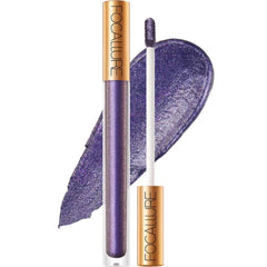 FOCALLURE Metallic Chameleon Liquid Lipstick, Glitter Lip Gloss, Shimmery Finish, Nonstick Cup Lip Makeup for Costume, Cosplay, Rave Festival