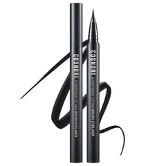 COSNORI Super proof Brush Eyeliner - 24h Pen Eyeliner – Super Slim Lasting Liquid Eye Liner - Smudge, Budge Resistant Wear – Allergen Free - 0.02 fl.oz
