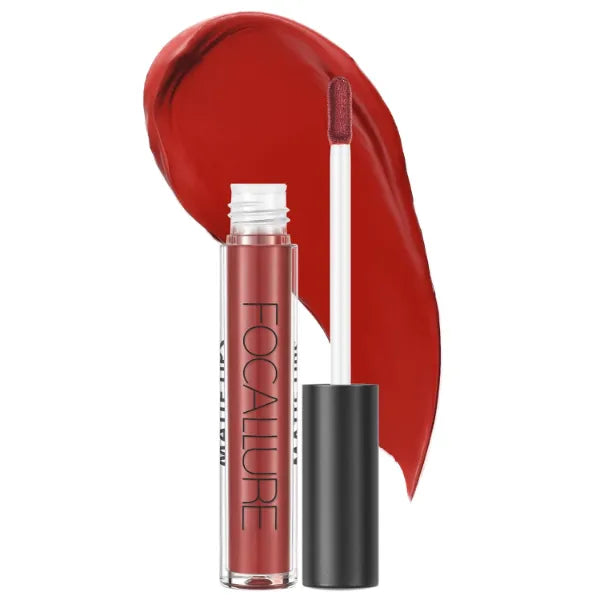 FOCALLURE Ultra Matte Liquid Lipstick,Longwear Rich Lip Colors,Easy to Create a Sexy Lips with High-grade Formula,Long Lasting Waterproof Lipstick Make Up