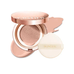 SKINTIFIC Full Coverage Cushion Foundation – Satin Glow, Oil-Control & Waterproof, Buildable Coverage for All Skin Types (25 Shades Collection)
