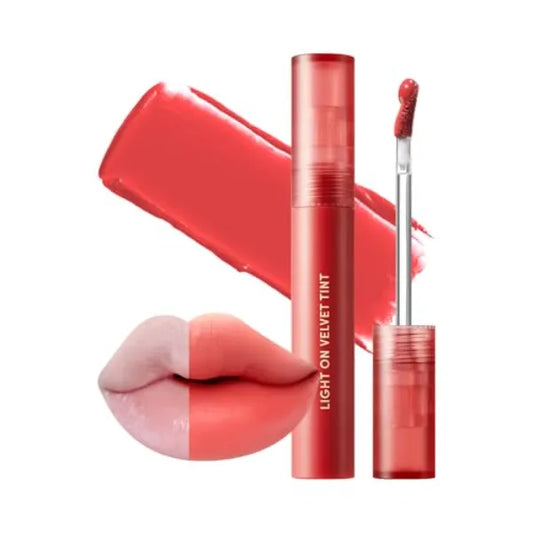 Nature Republic Light on Velvet Tint, Liquid Lipstick, lip tint, Blur effect, lip & cheek, nude lip, Soft Creamy Matte Finish Lip, Velvety, lip stain, High Pigment