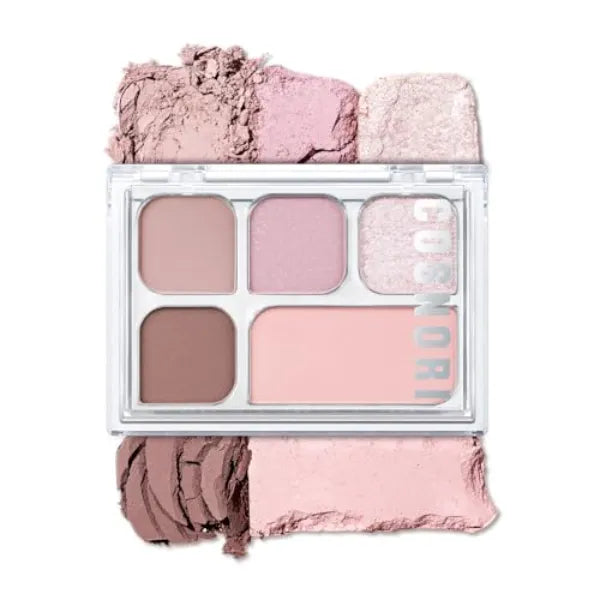 COSNORI My Moment Eye Palette 5 Pigmented Shades, Matte, Shimmer & Glitter, Blendable & Multi-Use