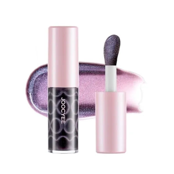 Joocyee Cat Eye Lip Gloss High Shine Plumping Tint Shimmer Holographic Glow Moisturizing Non-Sticky Lip Makeup Gift