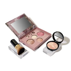 LAURA GELLER NEW YORK Baked Starter Kit - Best of the Best Full Face Palette + Baked Balance-n-Brighten Powder Foundation + Retractable Angled Kabuki Brush Set