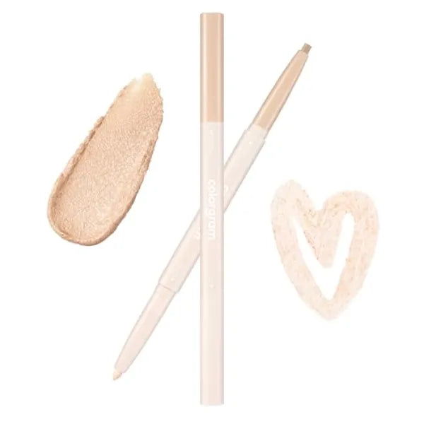 COLORGRAM Under Eye Highlighter Stick – Silky-Smooth Long-Lasting Highlighter & Contouring Stick for Smudge-Proof, Shining Daily Makeup | K-Beauty Face Highlighters & Luminizers