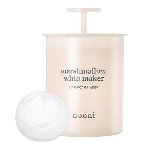 NOONI Marshmallow Whip Foam Maker & Facial Cleansing Kit – Gentle Deep Cleanser with Rich Bubble Foam for All Skin Types