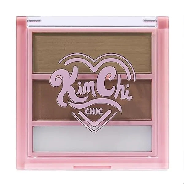 KimChiChic Beauty Kimbrowly Eyebrow Powder Duo with Brow Wax Natural Looking Brows, 3D Effect