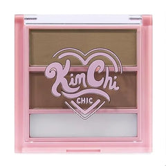 KimChiChic Beauty Kimbrowly Eyebrow Powder Duo with Brow Wax Natural Looking Brows, 3D Effect