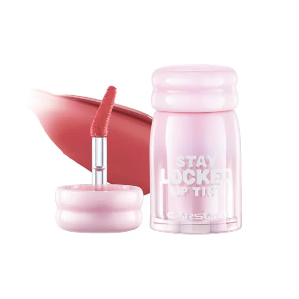 CARSLAN Stay Locked Lip Tint, Quick-Dry Long Lasting Transfer Proof Matte Lip Stain, Moisturizing Glow-Boosting Lightweight Lipstick