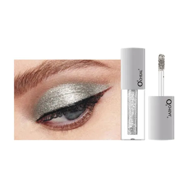 O'CHEAL Shining Liquid Metallic Eyeshadow, Quick-Drying, Long-Lasting, One-Swipe Pigmented Coverage,High Pigment Colored Metallic Eyeshadow Stick Eyeliner