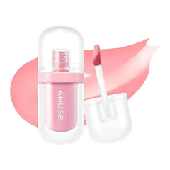 Amuse SEOUL Jel Fit Tint, Jelly Lip Stain, Long Lasting Hydrating Lip Gloss, Smooth Moisturizing Lip, Glossy Finish, Vegan, Korean Beauty Makeup