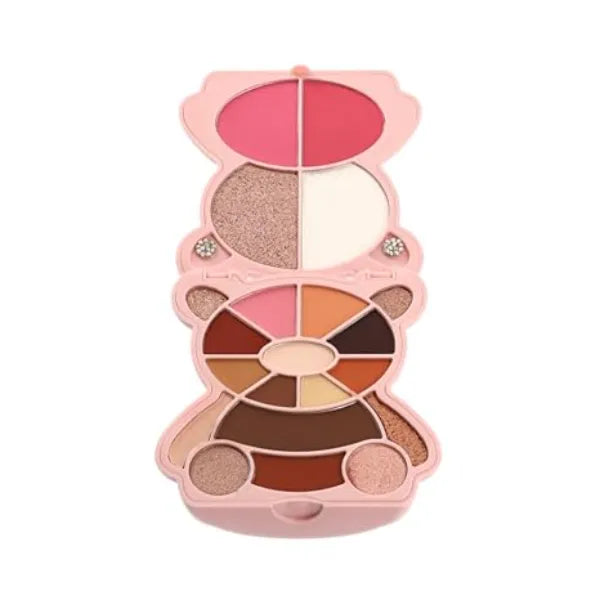 KimChiChic Beauty Teddy Kim Palette 17 Playful Eyeshadows, 2 Blushes, 2 Highlighters, Makeup Palette