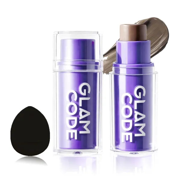 Glam Code Vegan Contour Stick Makeup – Cream-to-Powder Bronzer for Fair to Medium Skin – Smooth, Buildable & Long-Lasting