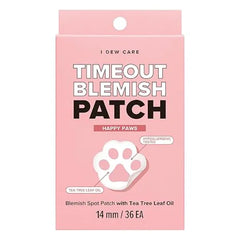 I DEW CARE Hydrocolloid Acne Pimple Patch Timeout Cute Patches, Facial Stickers, Absorbing with Tea Tree Leaf Oil, Trouble Treatment for Face, 36 Count