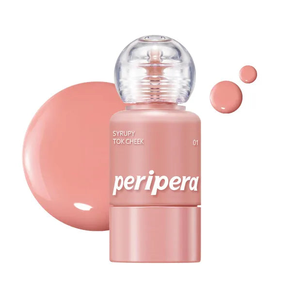 Peripera SYRUPY TOK CHEEK & Blurry Tok Cheek, Liquid Blush, Dewy & Matte Finish, Lightweight Buildable Formula, Hydrating Long-Lasting Korean Cheek Tint
