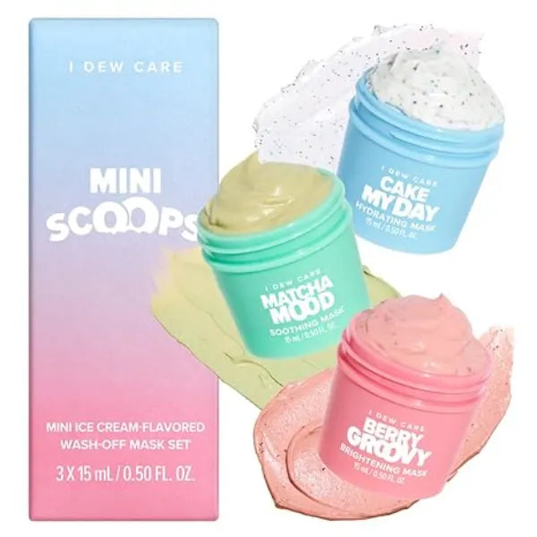 I DEW CARE Wash Off Face Mask With Hyaluronic Acid, Self Skin Care, Facial Treatment, Vegan, Paraben Free, Exfoliating, Deep Cleansing Detox, Stocking Stuffers, 3.38 Oz