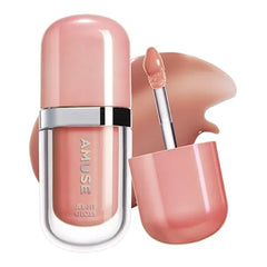 Amuse SEOUL Jel Fit Tinted Lip Gloss, Ultra Shine Plumping Lip Stain, Hydrating Volumizing Lip Tint, Non Sticky, Long Lasting Glossy Finish, K Beauty Makeup High Shine, Buildable Color