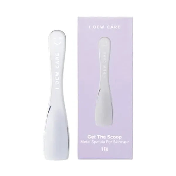 I DEW CARE Skincare Multi functional Applicator Makeup Spatula Spoon, Beauty Mini Spoon Tool for Cream, Lip Balm, Wash Off Masks, Mixing, Depuffing & Silicone Face Mask Brush Wash Off