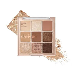 dasique Shadow Palette 9 Blendable Shades in Smooth Matte and Shimmer Finishes with Gorgeous Pearls
