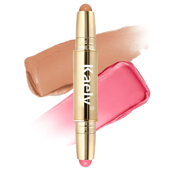Kaely Contour Blush Multiuse Stick Makeup, Cream Bronzer Contouring Sticks Palette Face Make Up Kit, Ultra-Creamy Radiant Finish Formula, Vegan & Cruelty-free