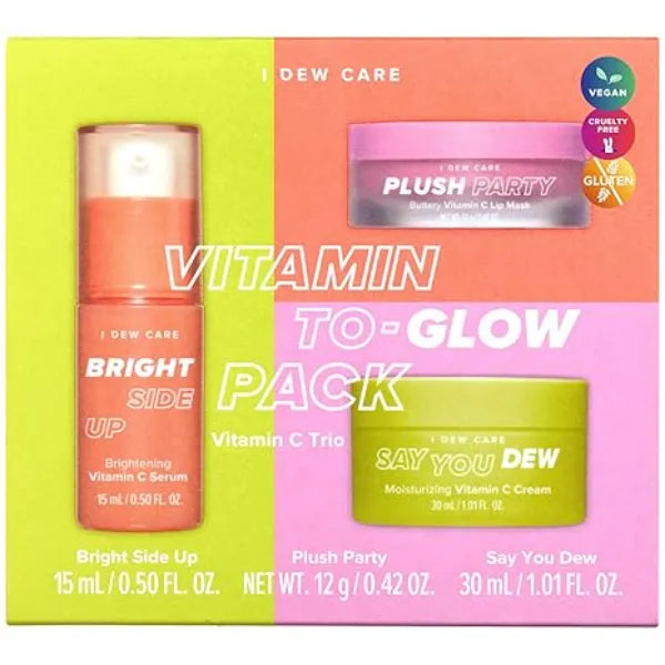 I DEW CARE Skin Care Set  Kbeauty Facial Kit, Hydrating, Brightening, Moisturizing Glow Set, Vegan, Travel Size, Beauty sets for Teen Girls, Gifts for Women, Stocking Stuffers