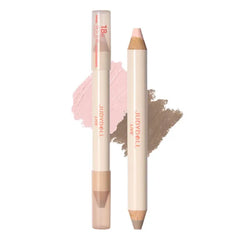 JUDYDOLL Quick-Fix Contour Duo, 2-in-1 Cream Contour Stick with Highlighter,18H Waterproof & Sweat-Proof, Lightweight Non-Sticky Formula, For Sculpting & Defining