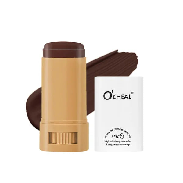 O'CHEAL Face Foundation Contour Stick Long-wear Lightweight Brighten Blemish Contouring Face Concealer Foundation Stick Beauty Makeup