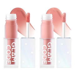 Glam Code Liquid Blush Makeup for Cheeks (2 pack) - Hydrating Creamy Blush & Blendable Formula, Skincare-Infused, Lightweight for Sensitive Skin, Dewy Finish, Vegan & Cruelty-free
