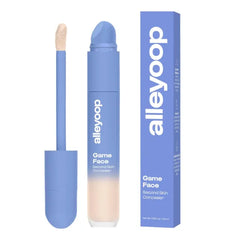 Alleyoop Game Face Makeup Concealer - Lightweight, Buildable Under Eye Concealer for Dark Circles, Hydrating Cream Formula for Women with Aloe Stem Cell - Smooth, Crease-Proof Makeup, 0.19 Fl Oz (Pack of 1)