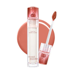CLIO PROFESSIONAL Crystal Glam Tint, Glossy Lip Tint with Glass-Like Shine, Lightweight Buildable Lip Stain, Long-Lasting Color, Non-Sticky, Rose Extract, Korean Lip Tint
