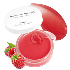 NOONI Vegan Overnight Lip Mask – Hydrating Apple Butter & Appleberry Lip Treatment with Shea Butter & Vitamins for Soft, Smooth Lips