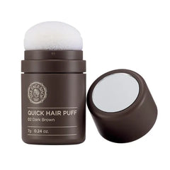 THE FACE SHOP Quick Hair Puff - Hairline Powder Conceals Thinning Areas, Hair Toppers and Fibers for Women & Men, Gray Coverage and Hair Loss