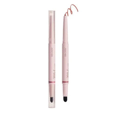 Joocyee Double-Ended Lip Liner Precision Pencil with Blending Brush | Two in One Color Definer, Matte Finish Shaper, Smooth Smudging Edge, Creamy Gel Formula, Soft Bristles, Full Pout Look
