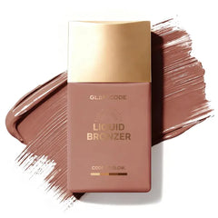 Glam Code Liquid Face Bronzer Drops - Sun-Kissed Glow Face Contour Infused with Sodium Hyaluronate & Glycerin, Buildable & Long-Lasting, Vegan & Cruelty-Free