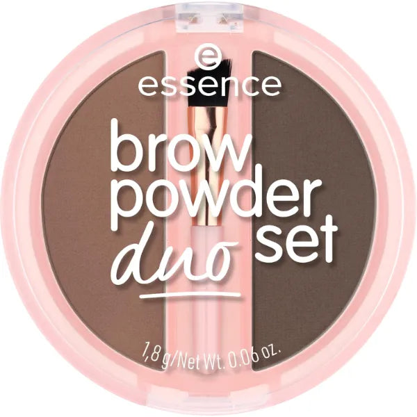 Essence Brow Powder Duo Set, Easy, Precise Application, Cruelty Free - 1.8G/ 0.06 oz