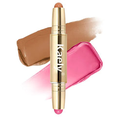 Kaely Contour Blush Multiuse Stick Makeup, Cream Bronzer Contouring Sticks Palette Face Make Up Kit, Ultra-Creamy Radiant Finish Formula, Vegan & Cruelty-free