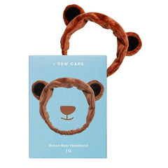 I DEW CARE Face Wash Headband  Animal Head band for Face Washing & Skincare, Spa Day, Soft & Fuzzy, Cute for Makeup, Shower, Teen Girls Stuff, Teddy Bear Ears, (1 Count)