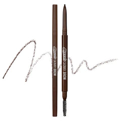PERIPERA Speedy Skinny Brow, 1.5mm Precise Eyebrow Pencil, Dual-Sided Fine Tip Shades, Define Fills Brow Make up, K Beauty, Korean Make-up