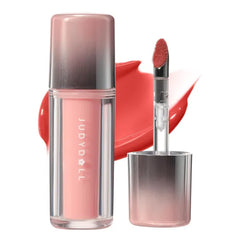 JUDYDOLL Ice Watery Lip Gloss, GEN-2,Moisturizing Liquid Lipstick with Hyaluronic Acid & Collagen,Long-lasting Mirror Lip Glazes with Iron Applicator