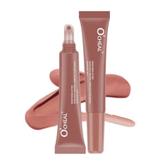 O'CHEAL Moisturizing Lip Tint Stain, Liquid Lipstick, Lightweight, Plumping, Non Sticky, Long-Lasting, Waterproof, High-Light, Non-Stick Cup, Cruelty-Free & Vegan