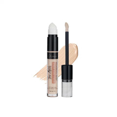 O'CHEAL Double Ended Sponge Liquid Foundation Contour Stick Waterproof Long-wear Lightweight Brighten Stick Concealer Beauty Makeup