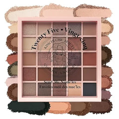 KimChiChic Beauty Twenty Five Eyeshadow Palette 25 Shimmer & Matte Shades for Day to Night Looks