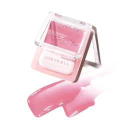 JUDYDOLL Glow Blush Balm, 85% Essence-Infused, Hydrating, Buildable&Non-Patchy Cheek Color with Puff,Dewy Finish,Lightweight Blush for Cheeks, Cool Toned Blush