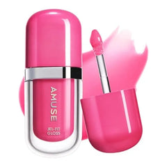 Amuse SEOUL Jel Fit Tinted Lip Gloss, Ultra Shine Plumping Lip Stain, Hydrating Volumizing Lip Tint, Non Sticky, Long Lasting Glossy Finish, K Beauty Makeup High Shine, Buildable Color