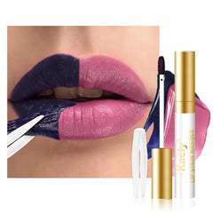 Kaely Lip Stain Peel Off Masque, Long Lasting Waterproof Smudge Proof Lip Tint, Non-Transfer Semi Permanent Lipliner Tattoo with Tweezer, Matte Finish, Vegan & Cruelty-Free
