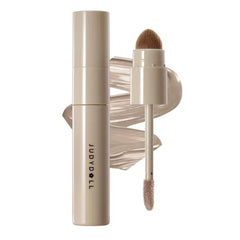 JUDYDOLL Liquid Contour with Built-in Buffing Brush–Anti-Smudge & Brightening, Long-Lasting Liquid Matte Contour for Warm Undertone,Seamless Blend for Sculpted & Lifted Face Makeup