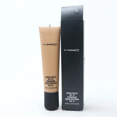 MAC COSMETICS STUDIO FOUNDATION 1.3 OZ NC45 MAC COSMETICS/STUDIO SCULPT SPF 15 FOUNDATION (NC45) SLIGHTLY DAMAGED 1.3 OZ BRONZE W PEACHY GOLD UNDERTONE FOR DARK SKIN